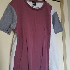 Hugo Boss T shirt, Men's Large, Slim Fit, Casual, Short Sleeve, Pink, White